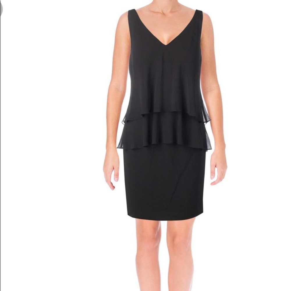 Lauren Ralph Lauren cocktail black dress size 6